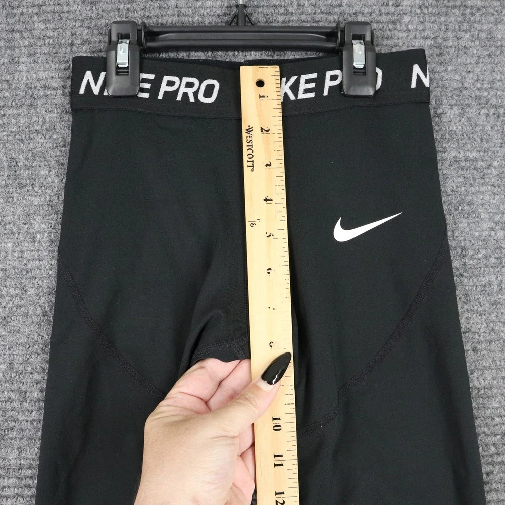 Nike Nike Pro Capri Leggings Girls S Elastic Waistband Mesh Panels Athletic Wear